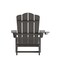 Merrick Lane Nassau Adirondack Chair with Cup Holder, Weather Resistant HDPE Adirondack Chair